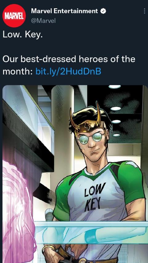 Twitter X Marvel Low Key Loki 